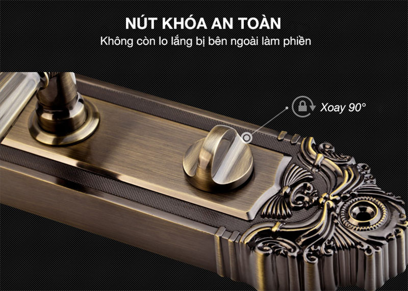 Khóa vân tay Tân cổ điển cao cấp Kaadas 6002 - Ảnh 5