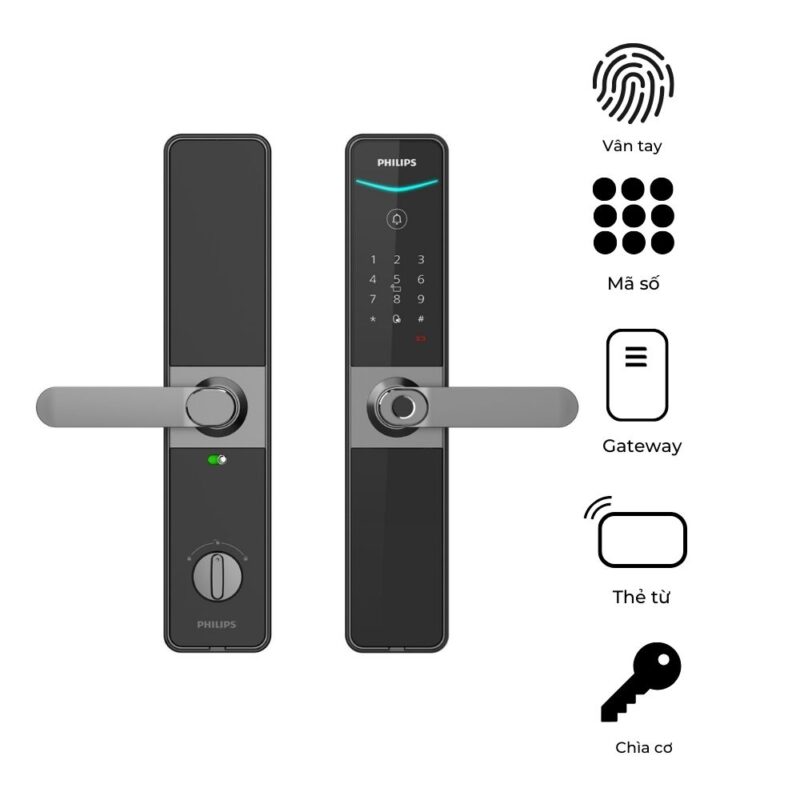 Khóa cửa vân tay Philips DDL610 – Kết nối Wifi - Ảnh 3