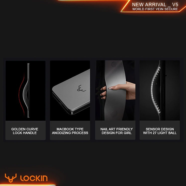 Khóa cửa vân tay Xiaomi Lockin V5 Max – Siêu mỏng, tích hợp chuông cửa - Ảnh 4
