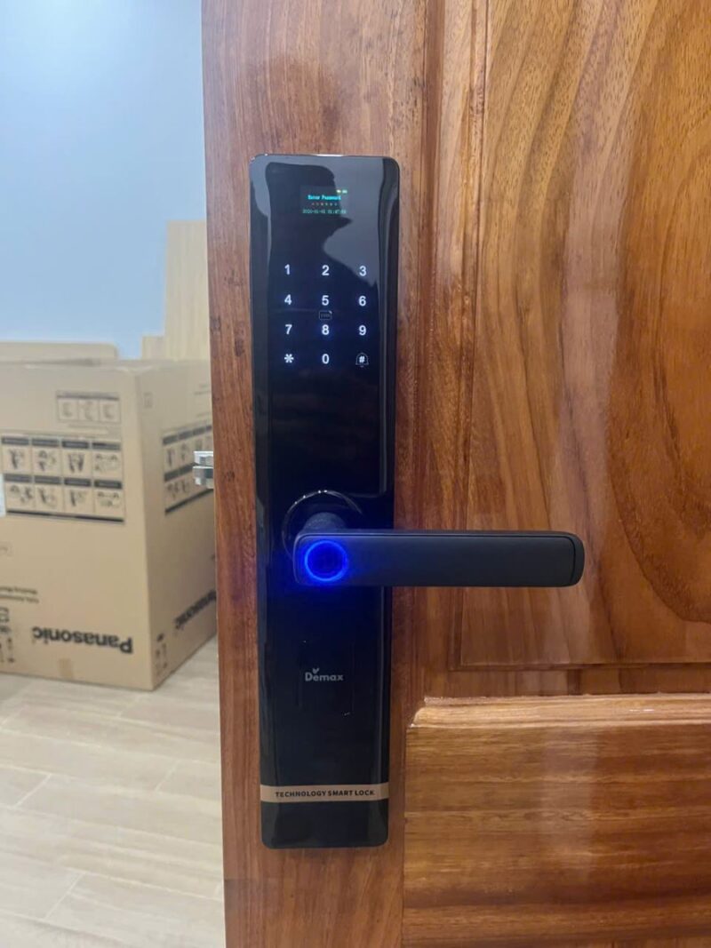 Khoá cửa vân tay Demax EL619 BN App Wifi của Đức - Ảnh 4