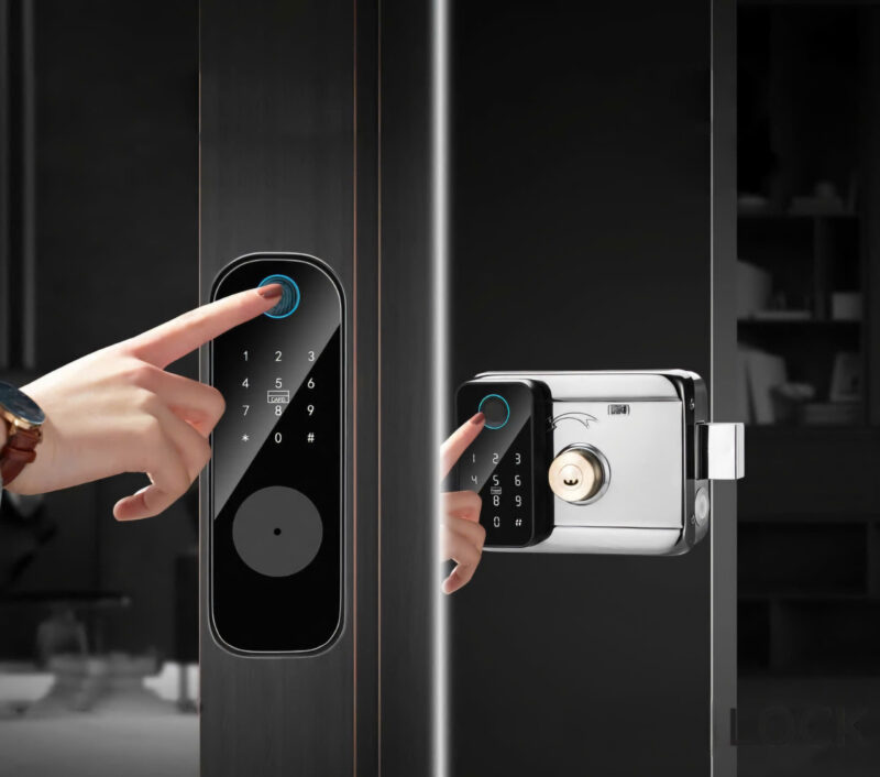 Khoá cổng vân tay 2 chiều điều khiển qua app điện thoại mart lock Y12 Pro - Ảnh 4