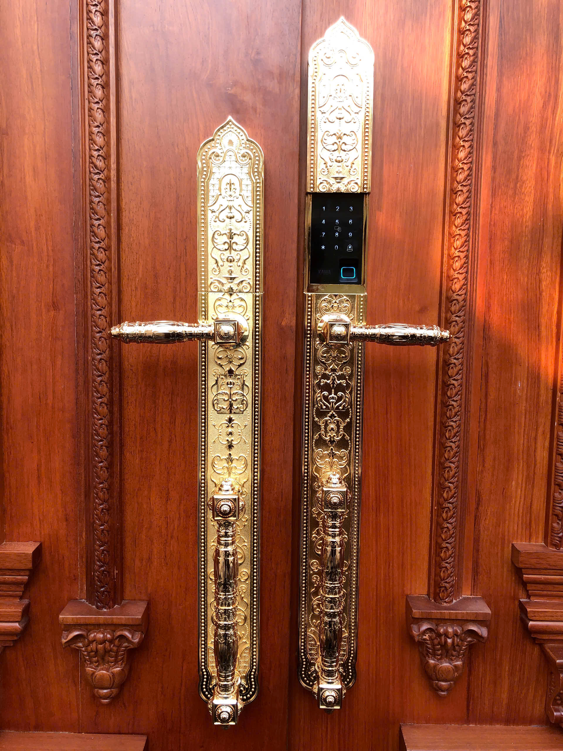 Khóa cửa vân tay đại sảnh KAWA-KDS01 mạ vàng 24k – (Bản wifi) - Ảnh 3