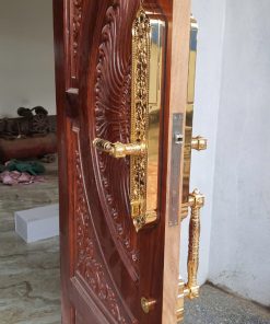 Alternative view of Khóa cửa vân tay đại sảnh KAWA-KDS04 đồng nguyên khối mạ vàng 24K – (Bản wifi)