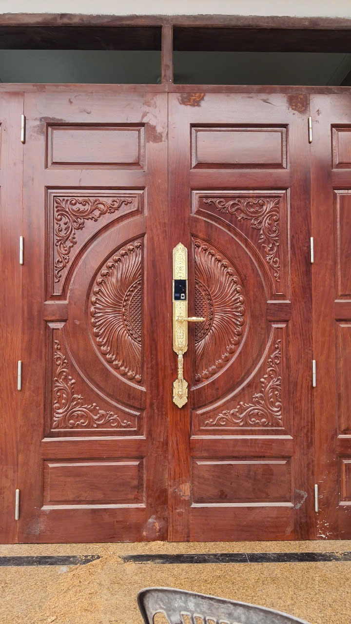 Khóa cửa vân tay đại sảnh KAWA-KDS04 đồng nguyên khối mạ vàng 24K – (Bản wifi) - Ảnh 3