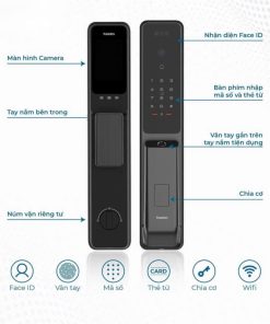 Alternative view of Khoá cửa nhận diện khuôn mặt Kaadas Q9-FVP có camera, mobile app wifi